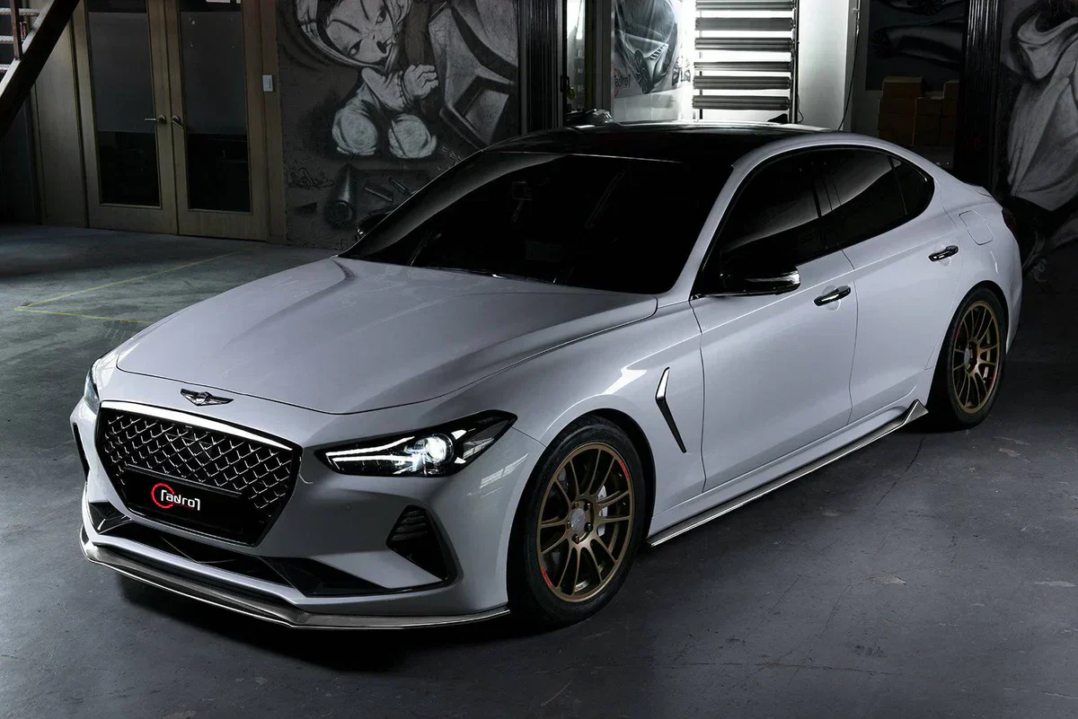 GENESIS G70 CARBON FIBER FRONT LIP V1 - Image 4