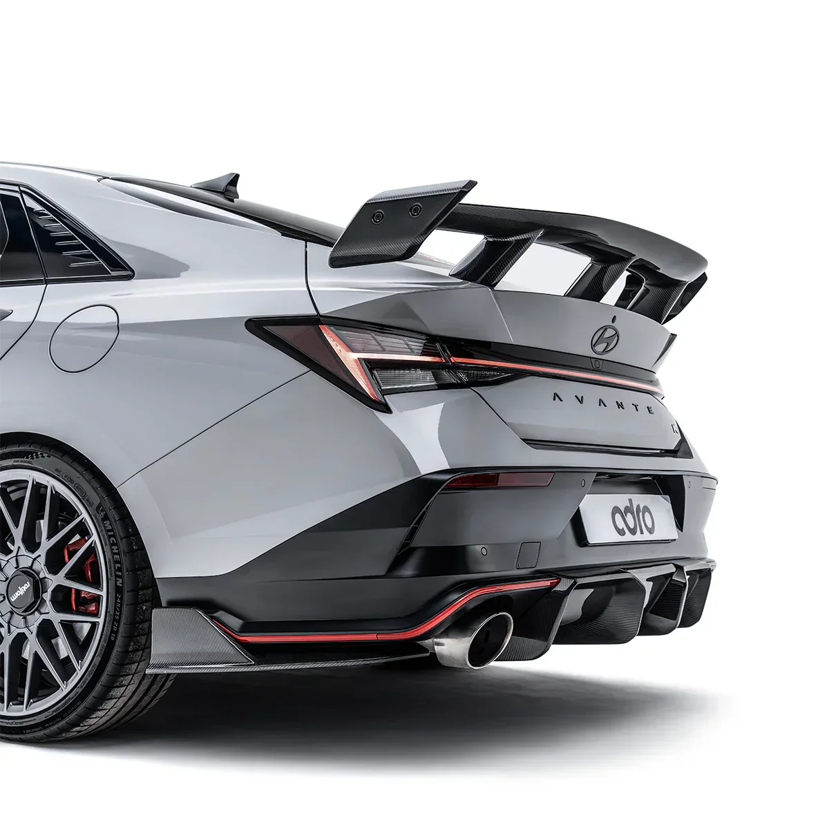 HYUNDAI ELANTRA N PE CARBON FIBER REAR DIFFUSER - Image 2
