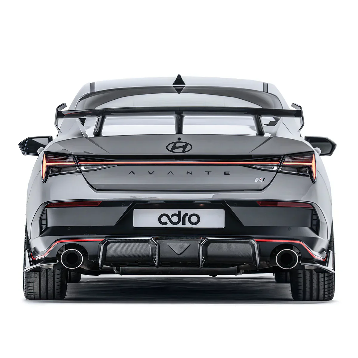 HYUNDAI ELANTRA N PE CARBON FIBER REAR DIFFUSER - Image 3