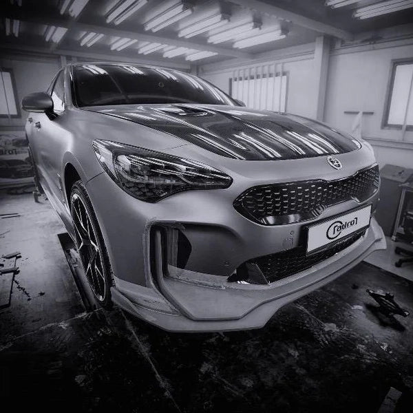 KIA STINGER CARBON FIBER LOWER FRONT LIP V2 - Image 7