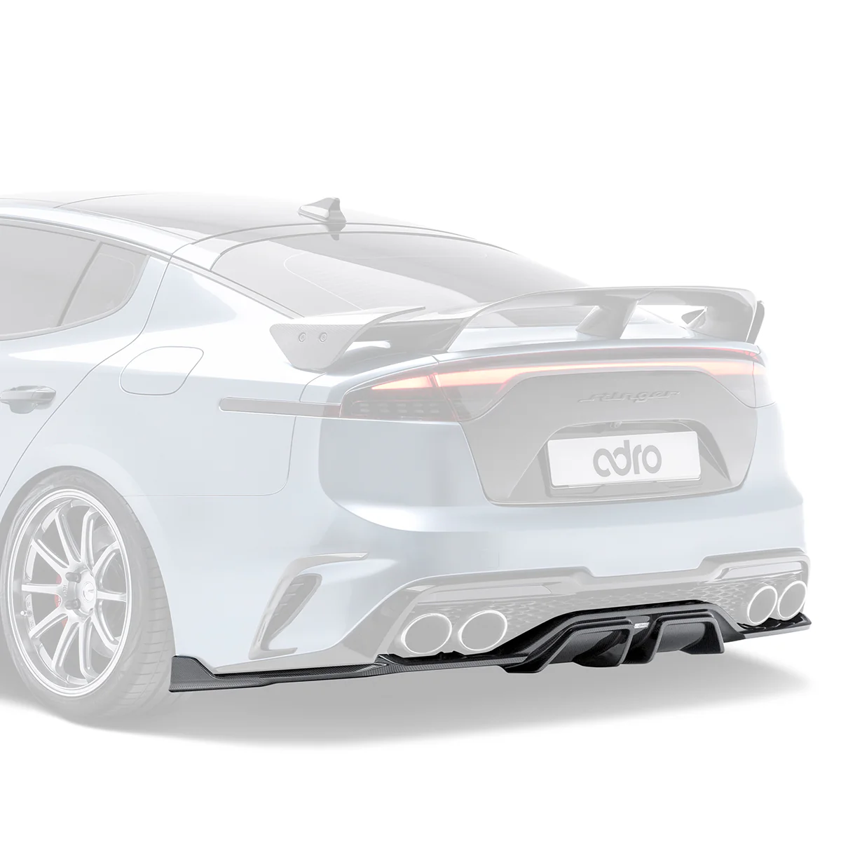 KIA STINGER CARBON FIBER REAR DIFFUSER V3