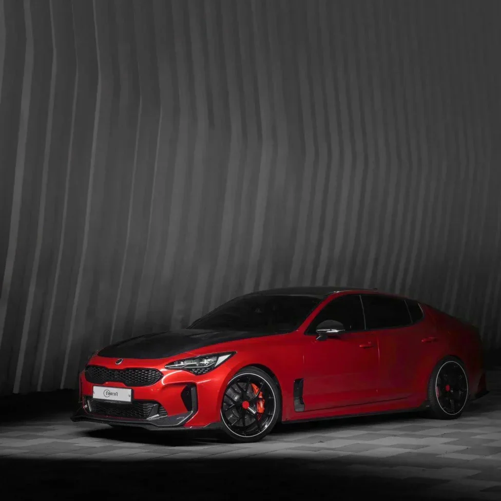KIA STINGER CARBON FIBER UPPER FRONT LIP V2 - Image 6