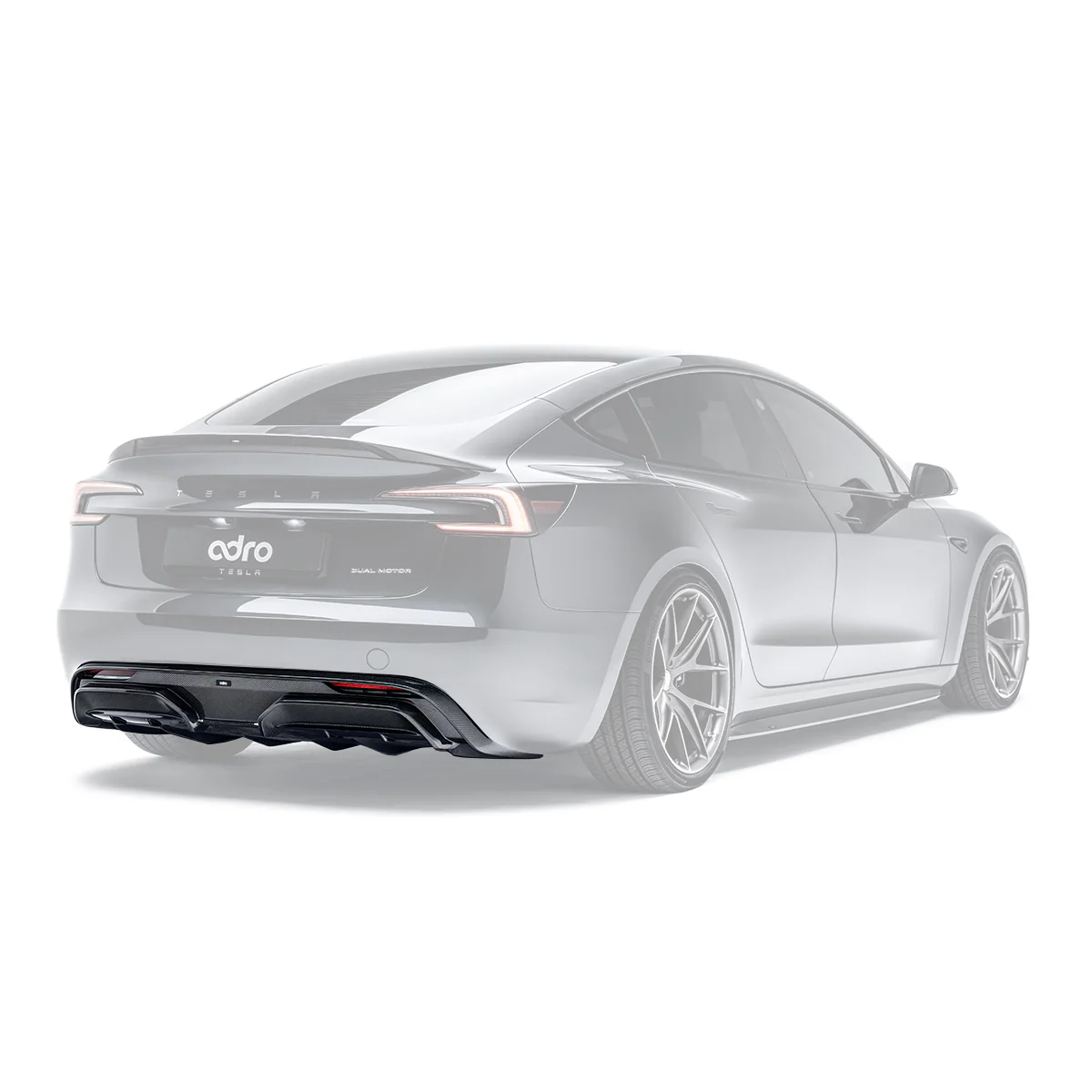 TESLA MODEL 3 HIGHLAND CARBON FIBER REAR DIFFUSER