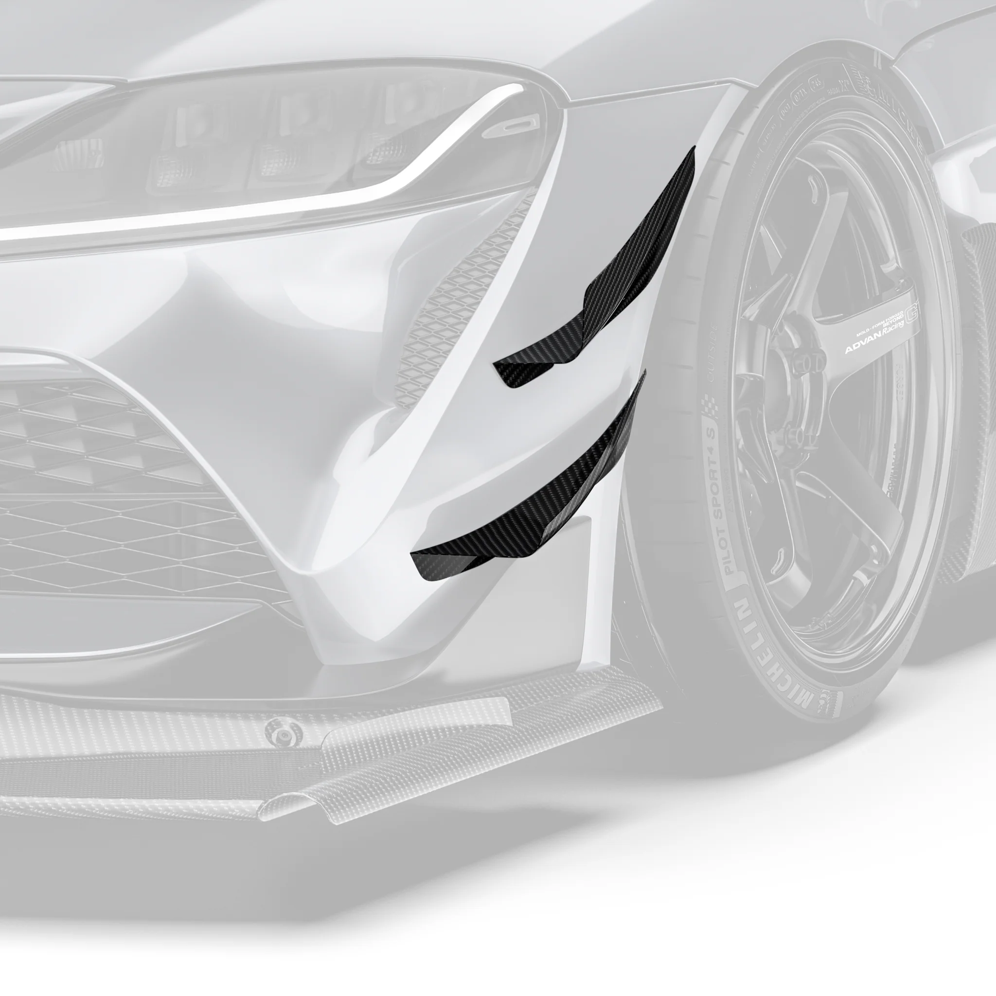 TOYOTA GR SUPRA ARD PREPREG CANARDS (STOCK BUMPER)